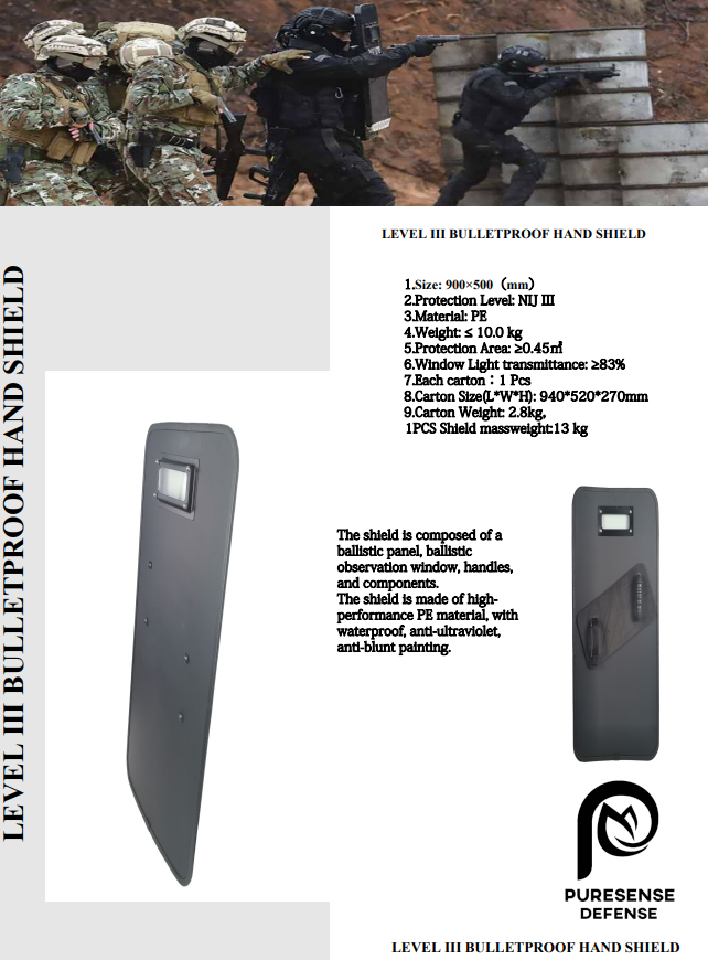 LEVEL III BULLETPROOF HAND SHIELD - Image 2
